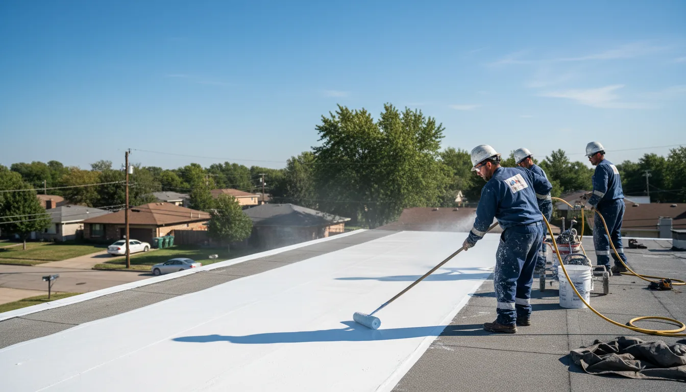 Commercial roof coating in Sayre, OK near me